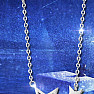 Silber rhodiniert Halskette „Silberne Sterne“