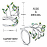 Silberrhodinierter Ring Baum
