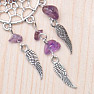 Schlüsselanhänger Traumfänger mit Amethyststücken