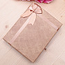 Geschenkbox aus Papier mit Schleife für Schmucksets 12,5 x 16 cm