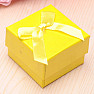 Geschenkbox aus gelbem Papier für Ringe 5 x 5 cm