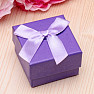 Geschenkbox aus Papier lila für Ringe 5 x 5 cm