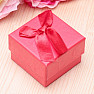 Geschenkbox aus rotem Papier für Ringe 5 x 5 cm