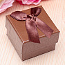 Geschenkbox aus braunem Papier für Ringe 5 x 5 cm