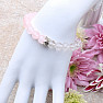 Perlenarmband aus Kristall und Roségold