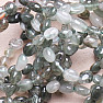 Kristall mit grünem Rutil-Armband aus ovalen Steinen