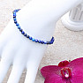 Lapislazuli-Armband extra geschliffene Perlen in AA-Qualität