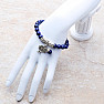 Lapislazuli-Armband extra bestickt mit dem Baum des Lebens