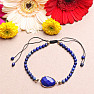 Exklusives Lapislazuli-Armband mit Shamballa-Verschluss