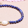 Lapislazuli mit Perle Fashion Armband extra Qualität geschliffene Perlen