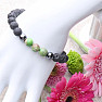 Armband aus Regalit und Lavastein mit Shamballa-Verschluss