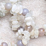 Mondstein-Luxusarmband mit Perlen geschnitten