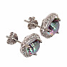 Mystic Topaz Ohrringe Silber Ag 925 MH-370