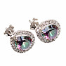 Mystic Topaz Ohrringe Silber Ag 925 MH-370