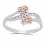 Silberring mit Morganit und Zirkonen Ag 925 026069 MG