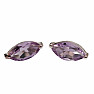 Amethyst geschliffene Ohrringe Silber Ag 925 MP-316E
