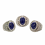 1001 Herren Silberring mit Lapislazuli