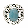 1001 Herren Silberring mit Larimar