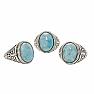 1011 Herren Silberring mit Larimar