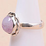Mondstein Regenbogen rosa Ring Silber Ag 925 N-8922