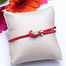 Fashion Armband rote Kordel mit Perle