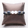 Armband aus schwarzem Achat und Jade RB Design 69