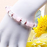 Rosa Samt-Kristallarmband RB Design 75