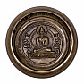 Tibetische Buddha-Shakyamuni-Klangschale aus Bronze, 11 cm