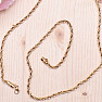 Halskette Seilstil Edelstahl in Goldfarbe 60 cm, 4 mm