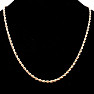 Halskette Seilstil Edelstahl in Goldfarbe 60 cm, 4 mm
