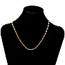 Halskette im Mariner-Stil aus Edelstahl in Goldfarbe 50 cm