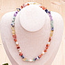 Halbedelstein-Chakra-Halskette mit Perlen