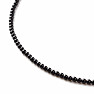 Halskette aus schwarzen Achatperlen