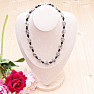 Designer-Halskette aus dalmatinischem Jaspis und schwarzem Achat