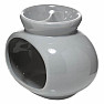 Aromalampe aus Keramik Oval grau