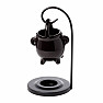Aromalampe aus Bone China Hängekessel schwarz