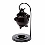 Aromalampe aus Bone China Hängekessel schwarz