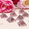 Kleine Orgonitpyramide mit Amethyst