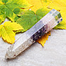 Orgonit-Obelisk, Amethyst und Roségold mit Kristall