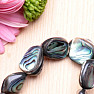 Paua-Abalone-Perlenarmband aus unregelmäßigen Stücken