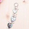 Paua-Abalone-Perlen-Herzarmband mit Perlen
