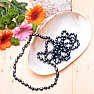 Damen Perlenkette schwarze Perle 160 cm