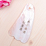 Gua Sha in Muschelflossenform mit chinesischen Schriftzeichen 10 cm
