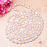 Damenperlenkette aus weißen Perlen 160 cm
