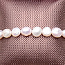 Weißes Perlenarmband für Damen mit Shamballa-Verschluss