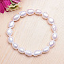 Damen Perlenarmband weiße Perle 10 mm