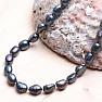 Damenperlenkette schwarze Perle 10 mm