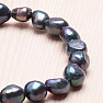 Damenperlenarmband schwarze Perle 10 mm