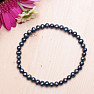 Damenperlenarmband schwarze Perle 5 mm