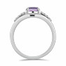 Silberring mit brasilianischem Amethyst und Zirkonen Ag 925 010436 BRAME